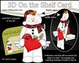 3D on the Shelf Card Kit - Little Christmas Snowman Mac