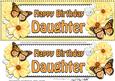 Large Dl Birthday Daughter Floral Butterflies 3D Decoupage