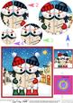 Singing Snowmen Merry Carollers Circle Pyramage Topper