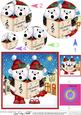 Singing Teddies Merry Carollers Circle Pyramage Topper