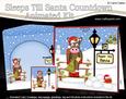 3D Xmas Gigi Horse Sleeps Till Santa Countdown Card