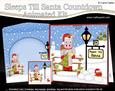 3D Xmas Gigi Horse Sleeps Till Santa Countdown Card