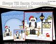 3D Xmas Panda Bear Sleeps Till Santa Countdown Card