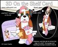 3D on the Shelf Card Kit - Little Christmas Boxer Dog