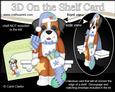 3D on the Shelf Card Kit - Little Christmas Boxer Dog