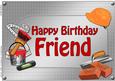 A4 Birthday Friend Handyman Tools Card Topper