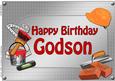 A4 Birthday Godson Handyman Tools Card Topper