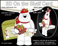 3D on the Shelf Card Kit - Little Christmas Polar Bear Ben
