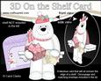 3D on the Shelf Card Kit - Little Christmas Polar Bear Ben