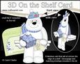 3D on the Shelf Card Kit - Little Christmas Polar Bear Ben