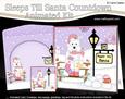 3D Xmas Westie Dog Sleeps Till Santa Countdown Card