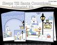 3D Xmas Westie Dog Sleeps Till Santa Countdown Card