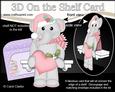 3D on the Shelf Card Kit - Little Christmas Elephant