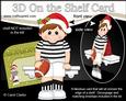 3D on the Shelf Card Kit - Little Christmas Rugby Boy