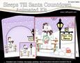 3D Xmas Snowman Mac Sleeps Till Santa Countdown Card