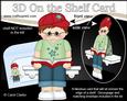 3D on the Shelf Card Kit - Little Book Reading Boy Noah