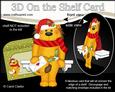 3D on the Shelf Card Kit - Christmas Lloyd Lion