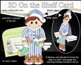 3D on the Shelf Card Kit - Little Christmas Pyjama Boy