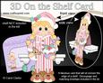 3D on the Shelf Card Kit - Little Christmas Pyjama Girl