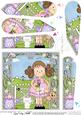 Girlz Zoe's Letter & Rose Fan Pyramage Topper