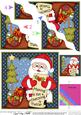 Christmas Santa's Checking His List Wavy Corner Side Stacker