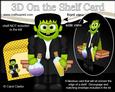 3D on the Shelf Card Kit - Little Halloween Monster Frankie