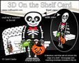 3D on the Shelf Card Kit - Little Halloween Skeleton Yorik