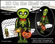3D on the Shelf Card Kit - Little Halloween Skeleton Mcrib
