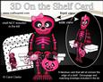 3D on the Shelf Card Kit - Little Halloween Skeleton Ulna