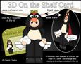 3D on the Shelf Card Kit - Christmas Penguin Fancy Dress