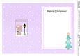 Christmas Livvy Bear Lamp Post 5x7 Matching Insert