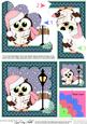 Christmas Carol Singing Little Hoot Owl Shell Edged Stacker