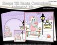 3D Xmas Lola Elephant Sleeps Till Santa Countdown Card