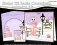 3D Xmas Denise Dinosaur Sleeps Till Santa Countdown Card