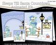 3D Xmas Denis Dinosaur Sleeps Till Santa Countdown Card