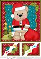 8 x 8 Christmas Livvy Bear's Sack Scalloped Corner Topper