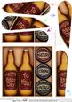 Birthday Beer Gift Set Fan Pyramage Topper