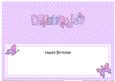 Large Dl Birthday Daughter in Law Butterflies Insert