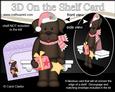 3D on the Shelf Card Kit - Christmas Little Dog Chip