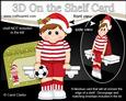 3D on the Shelf Card Kit - Little Christmas Footballer