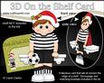 3D on the Shelf Card Kit - Little Christmas Footballer