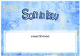Large Dl Birthday Son in Law Clocks Matching Insert