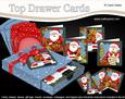 3D Christmas Santa Claus Top Drawer Cards Bumper Kit
