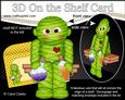 3D on the Shelf Card Kit - Little Halloween Mummy Gomez