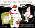3D on the Shelf Card Kit - Little Christmas Polar Bear Ben