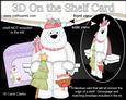 3D on the Shelf Card Kit - Little Christmas Polar Bear Ben
