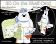 3D on the Shelf Card Kit - Little Christmas Polar Bear Ben