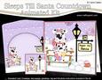 3D Xmas Spotty Dog Sleeps Till Santa Countdown Card