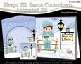 3D Xmas Little Elf Sleeps Till Santa Countdown Card