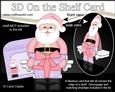 3D on the Shelf Card Kit - Little Christmas Santa Present